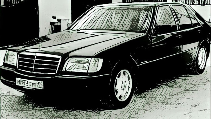 Mercedes w140 vector