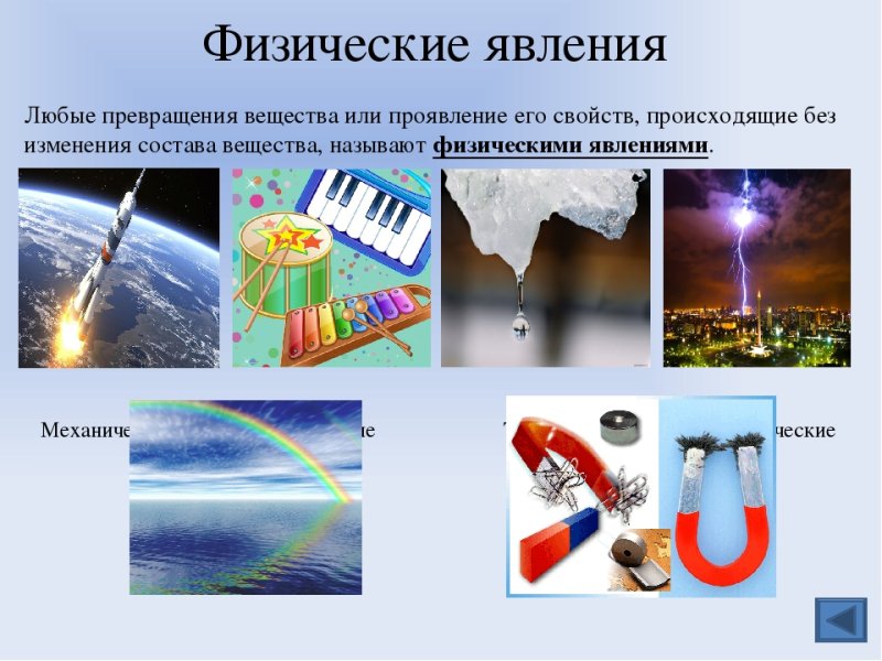 Физические явления в физике