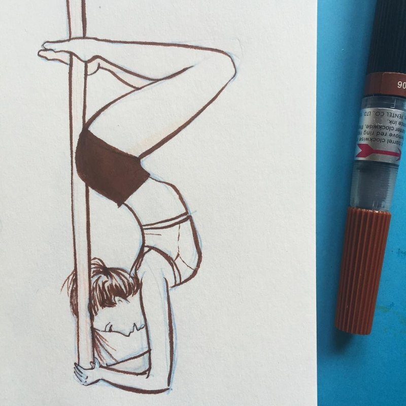 рисунки гимнасток для срисовки