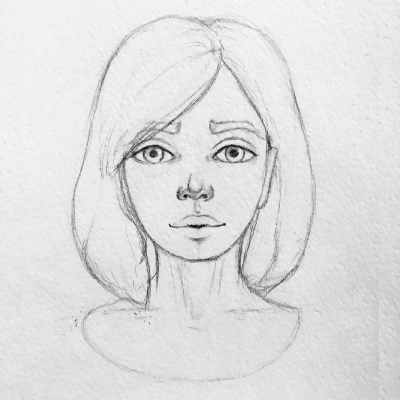 Рисунки лица для срисовк