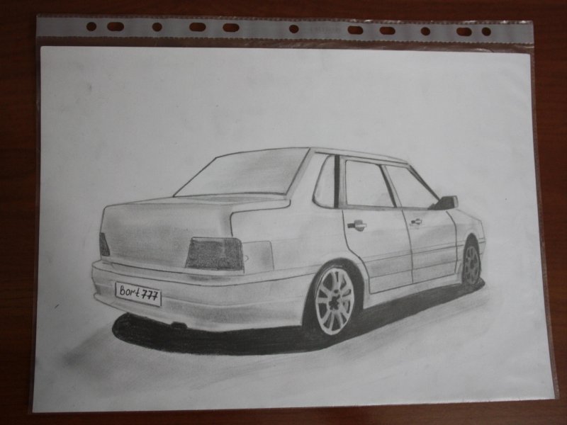 Нарисовать ВАЗ 2115