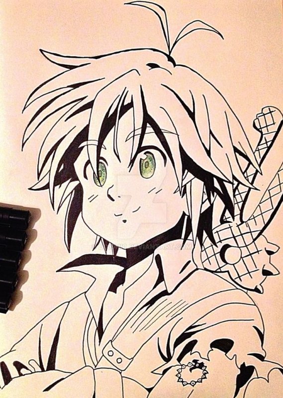 Рисунки аниме семь смертных грехов