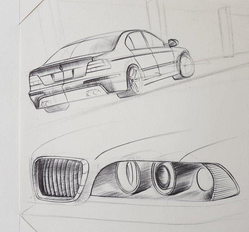 BMW m5 f90 скетч