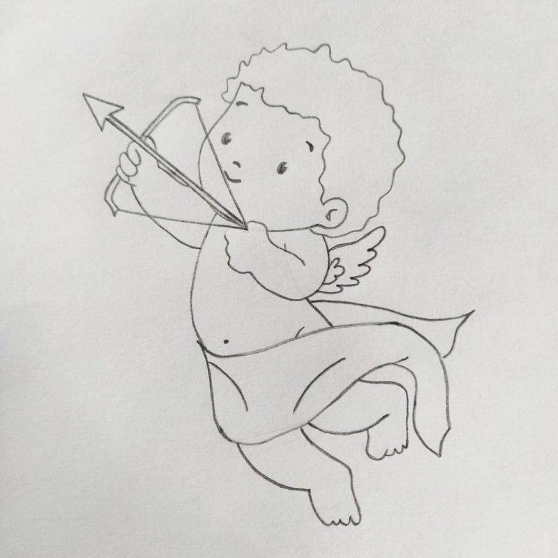 Купидон рисунок