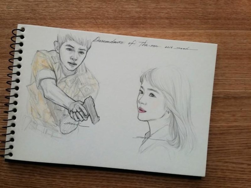 Дорамы рисунки карандашом