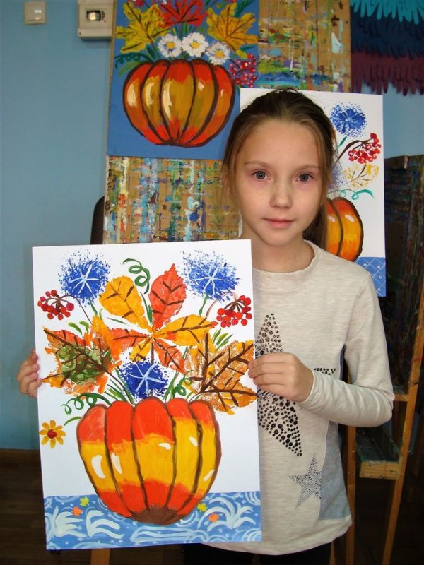 Рисование с детьми осень