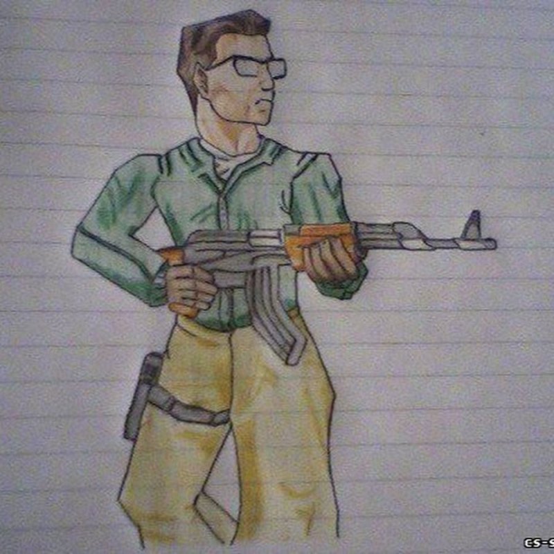 террорист рисунок