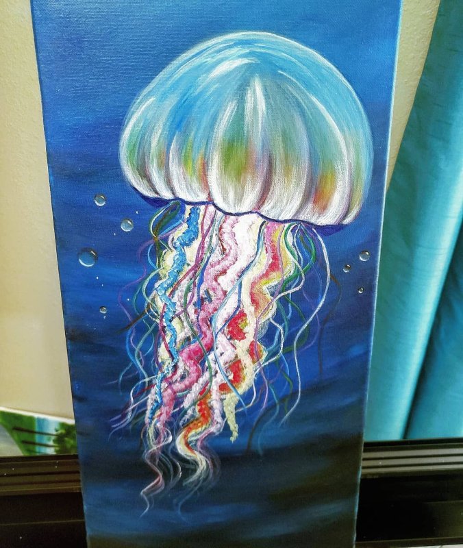 Рисование медузы