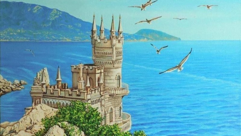 Ялта картина Ласточкина гнездо
