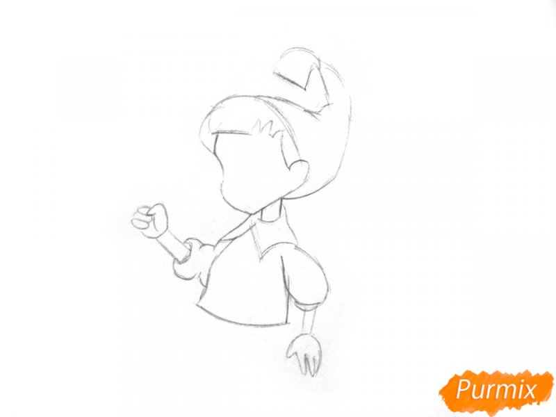 буратино рисунок карандашом