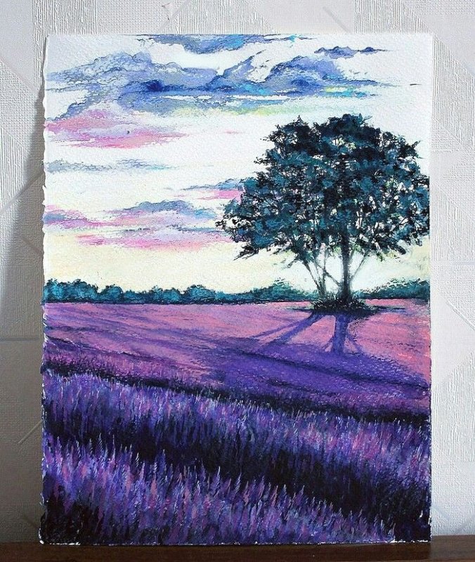 Пейзаж красками