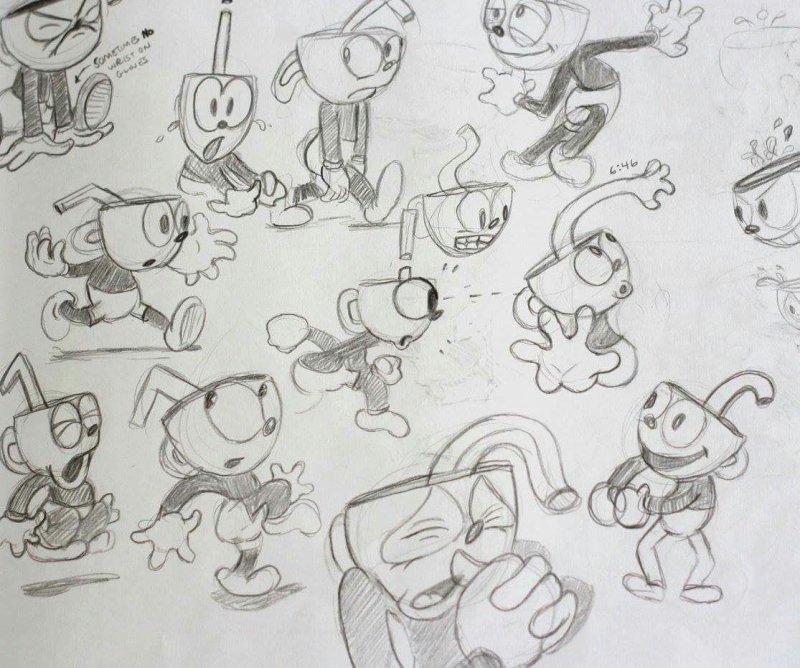 Cuphead скетчи