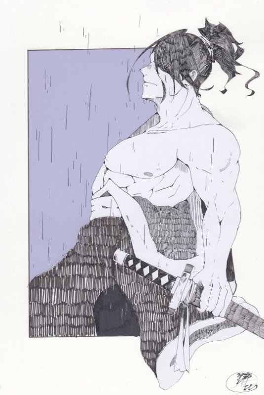 Катана Зеро нуль арт