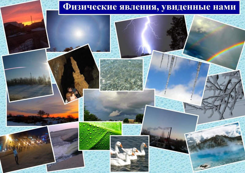 Физические природные явления