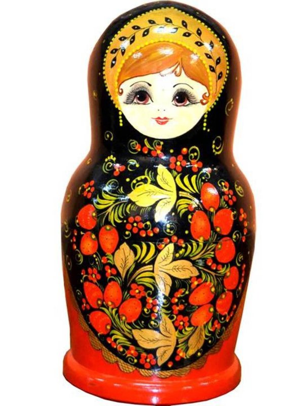 Хохломская игрушка матрёшка