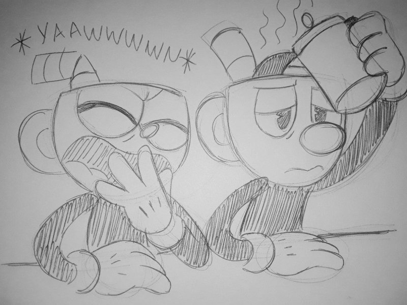 Cuphead раскраска