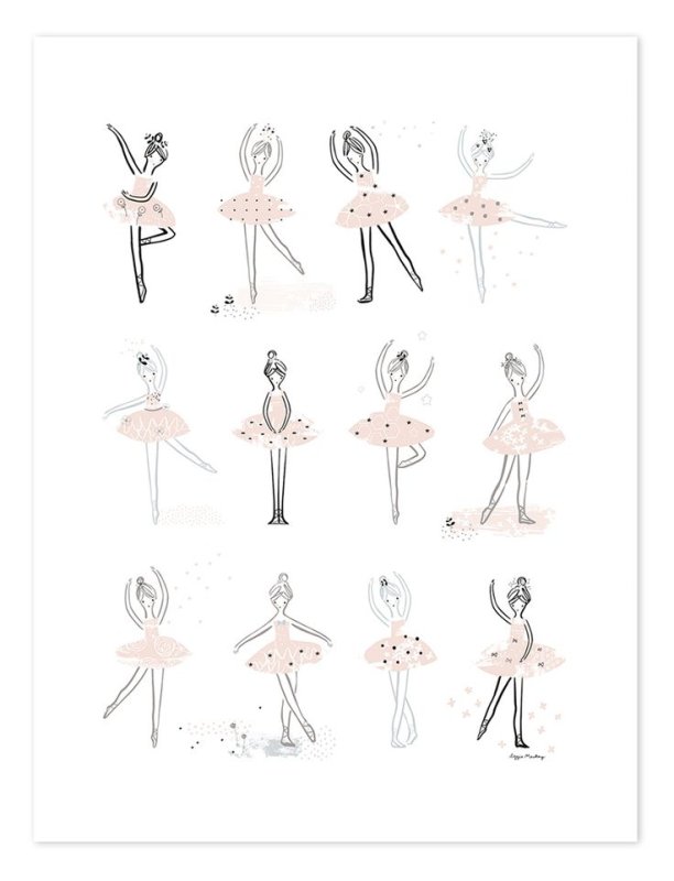 Маленькая балерина рисунок