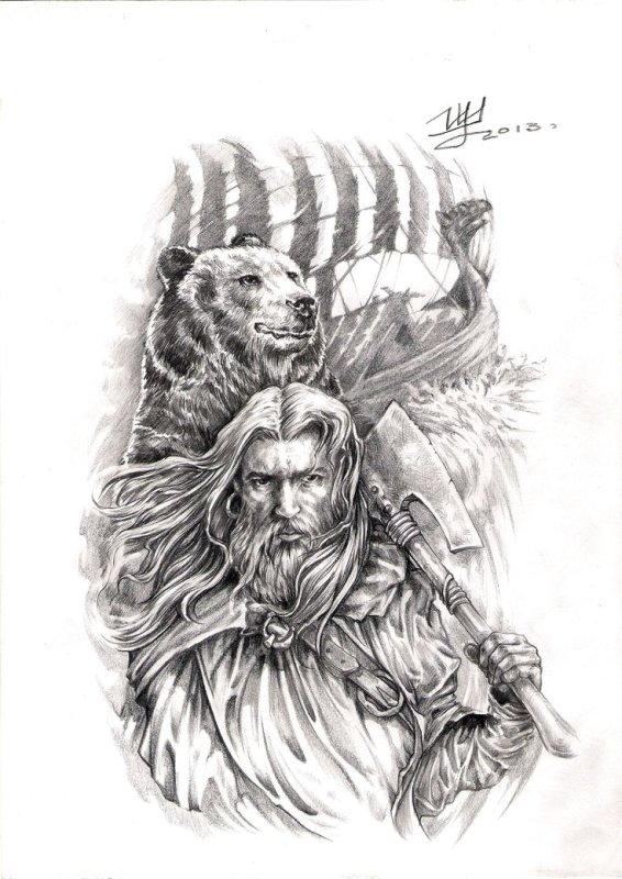 Славянский воин Велес