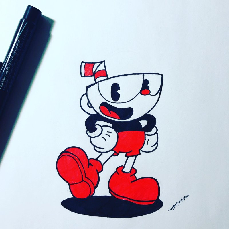 Cuphead скетчи