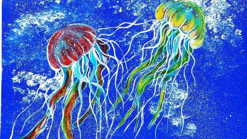 Рисование подводный мир