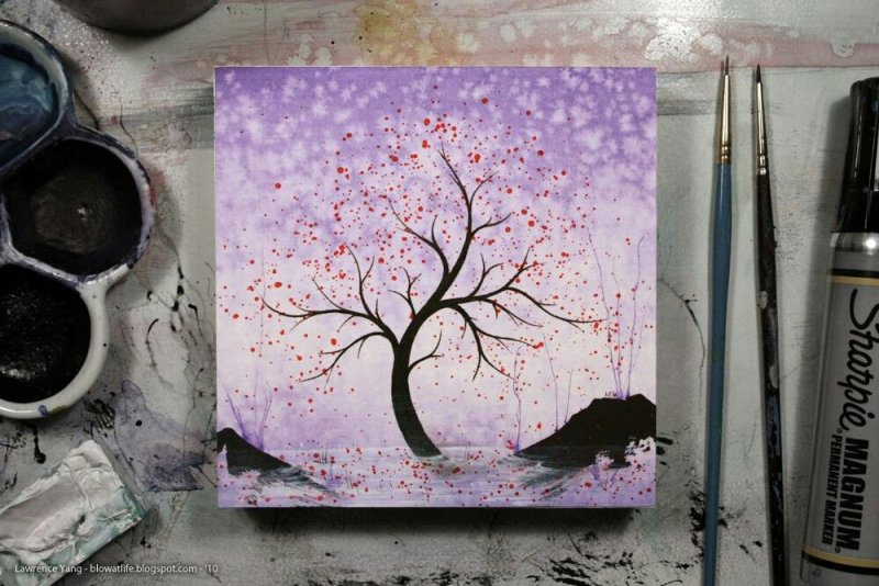 Рисунки красками
