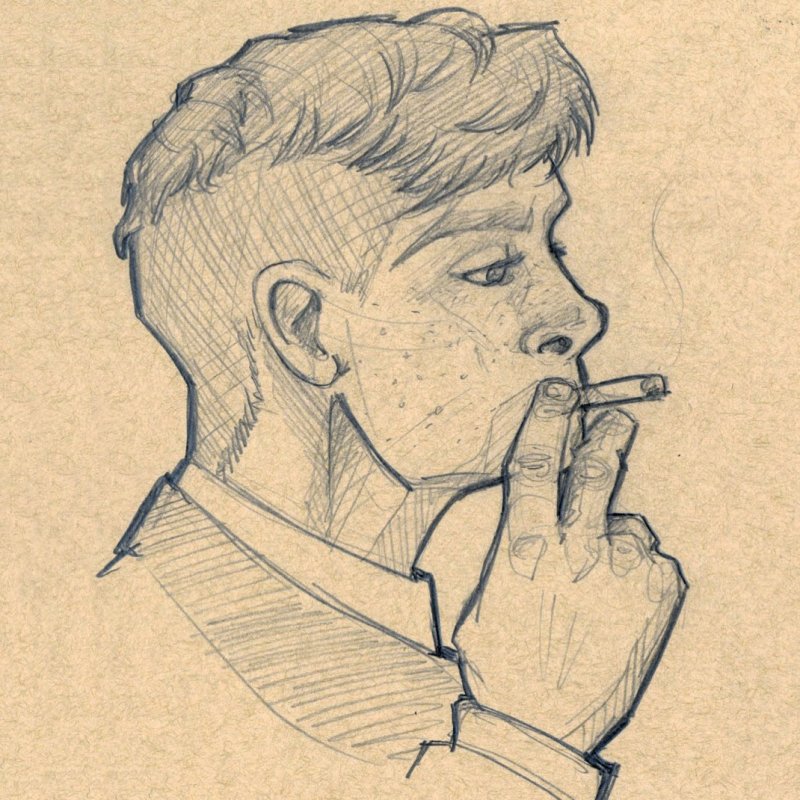 Томми Шелби рисунок