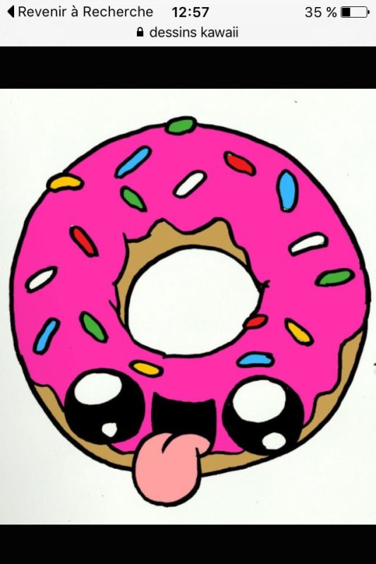 милые пончики для срисовки