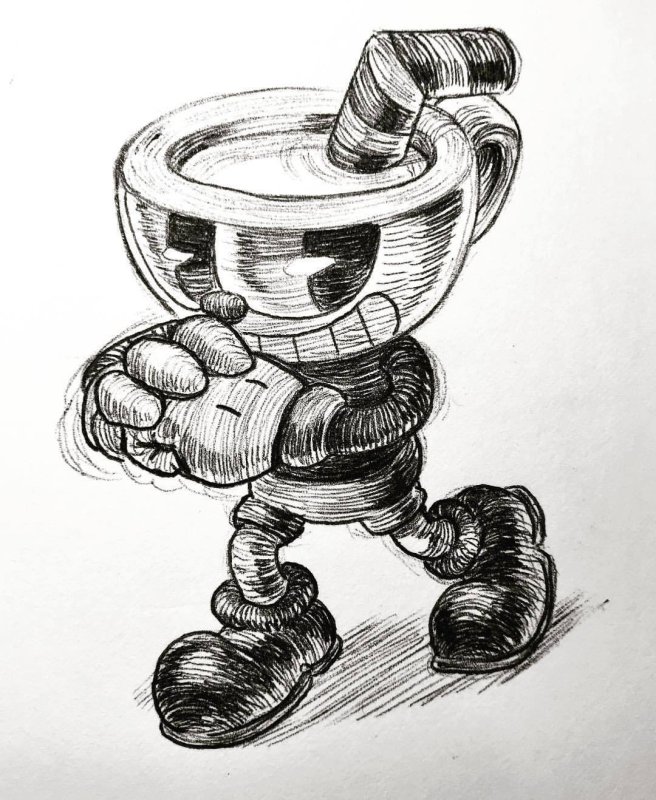 Cuphead карандашом