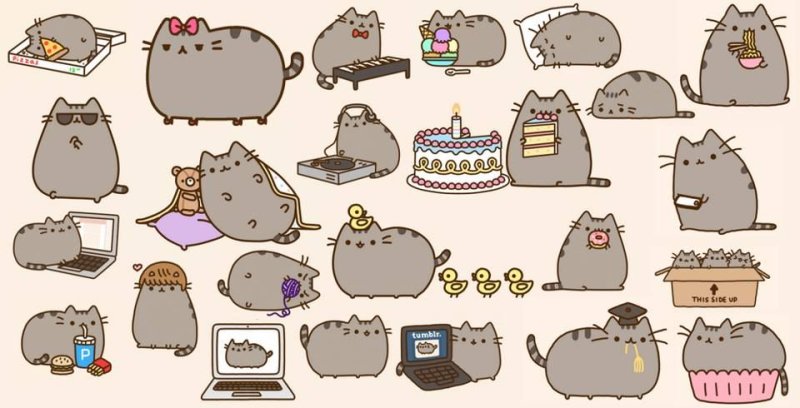 Раскраска котики Пушины