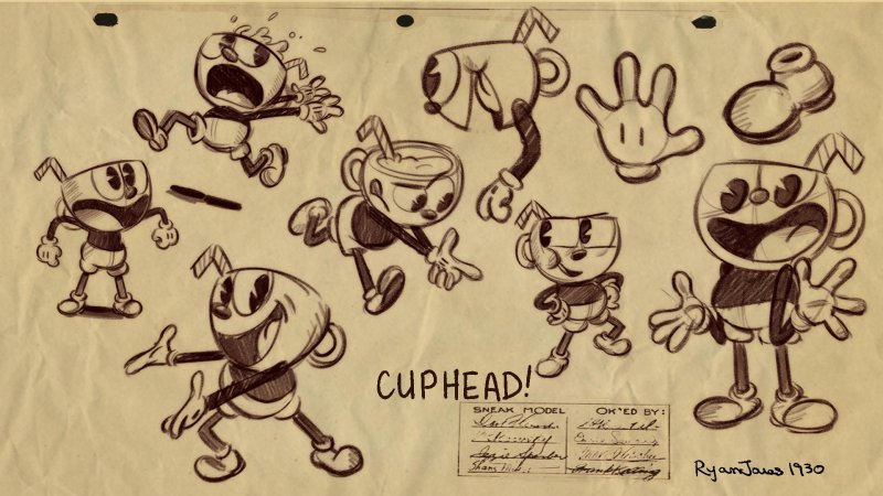 Cuphead стиль рисования