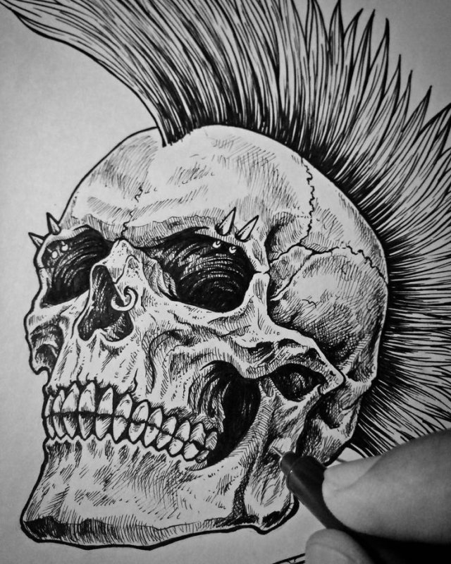 Череп для рисования