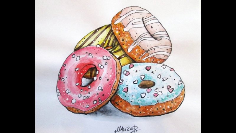 Пончик для рисования