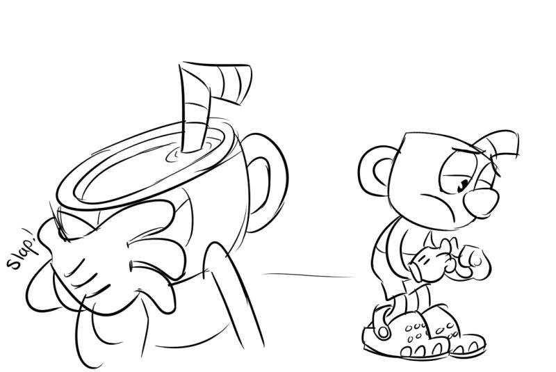 Cuphead раскраска