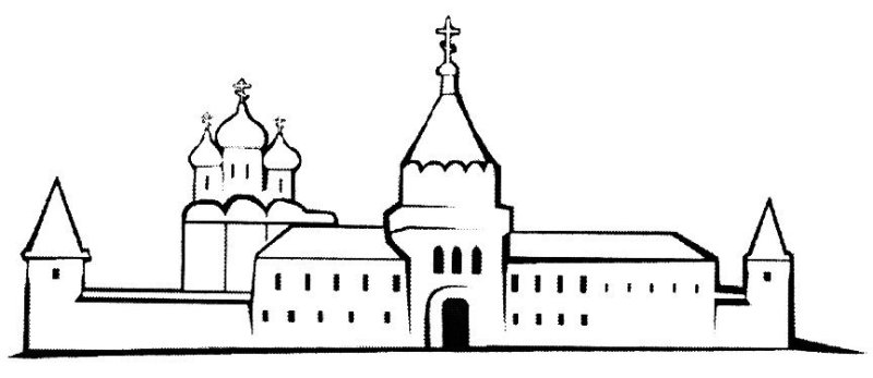 Ипатьевский монастырь карандаш