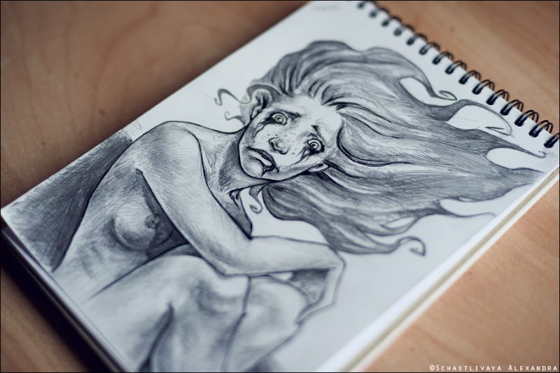 рисунки на скетчбук