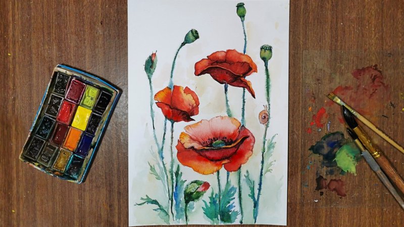 Рисование акварелью для начинающих