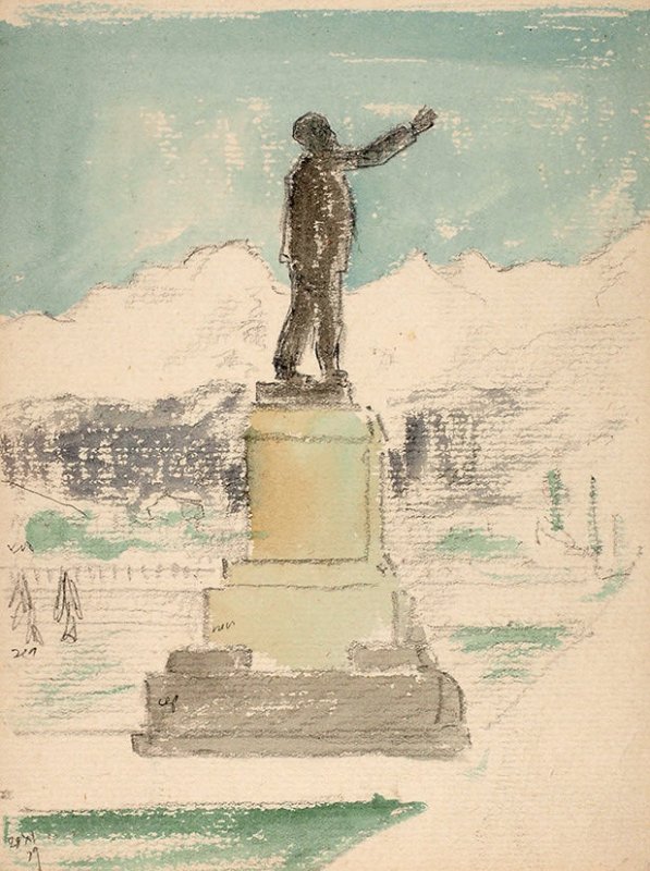 Памятник Ленина карандашом