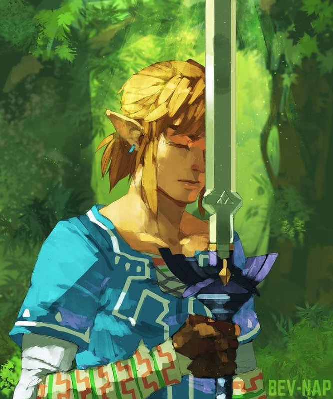 Линк арт the Legend of Zelda