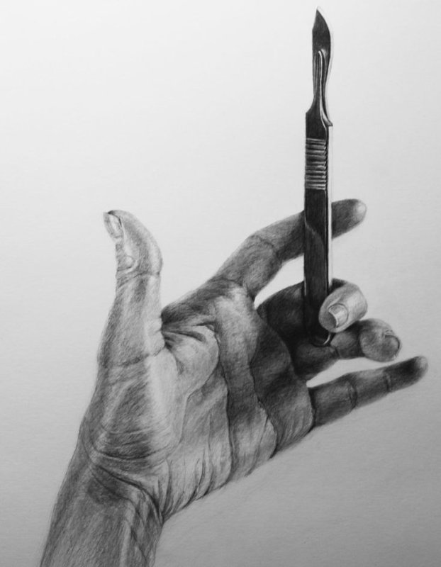 скальпель рисунок