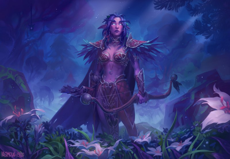 World of Warcraft ночные эльфы
