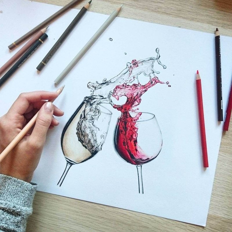 Необычные рисунки карандашом
