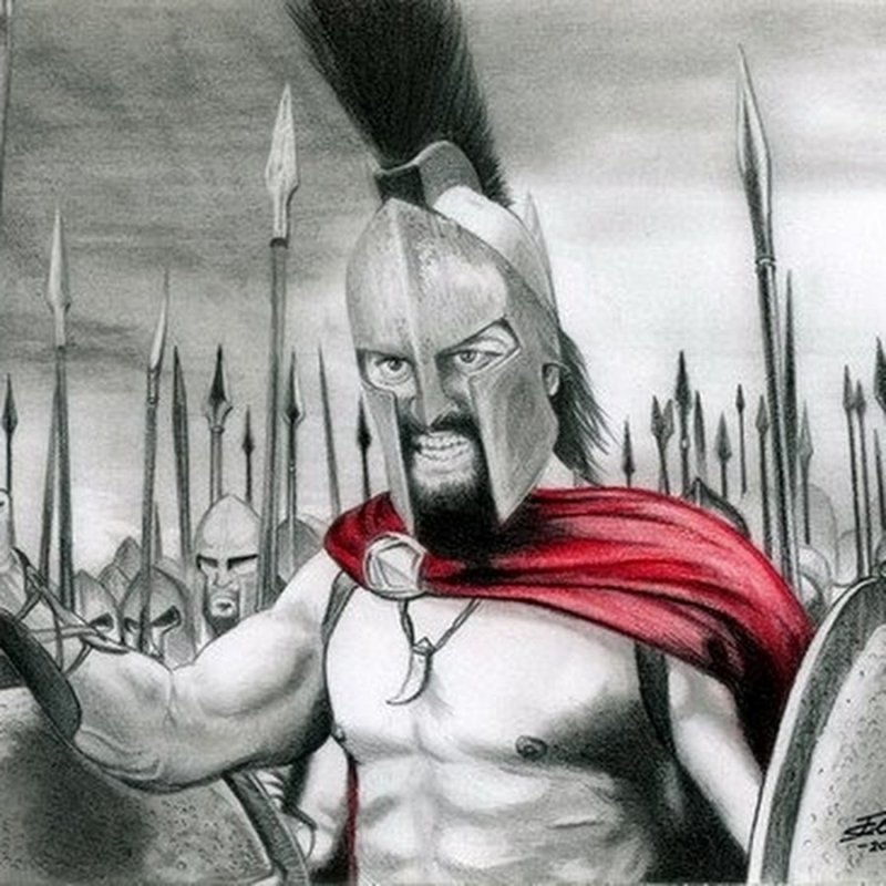 Раскраска 300 спартанцев