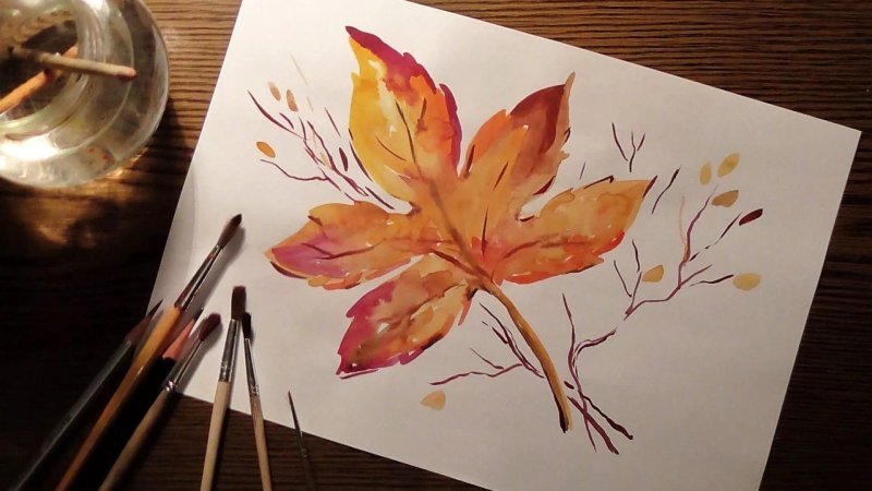 Рисование акварельными карандашами