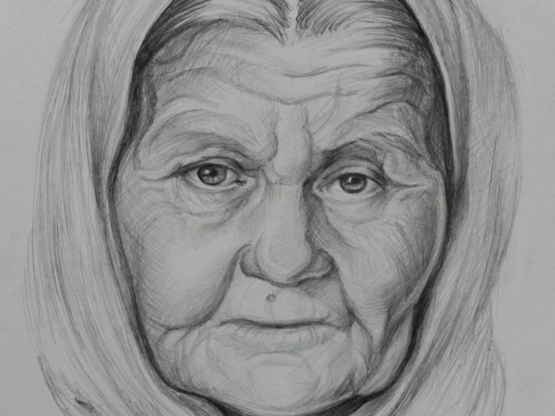 Бабушка рисунок