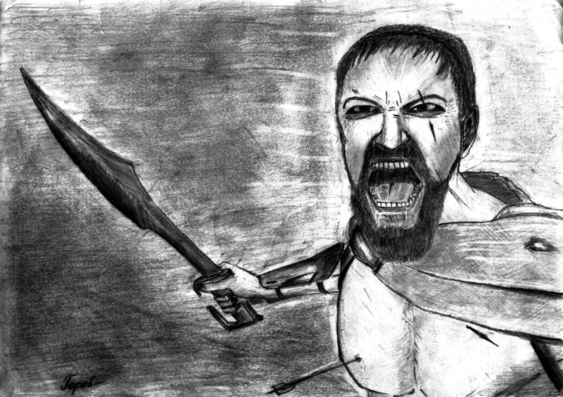 Леонид Спарта эскиз