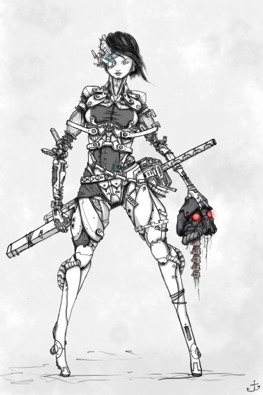 Девушка киборг