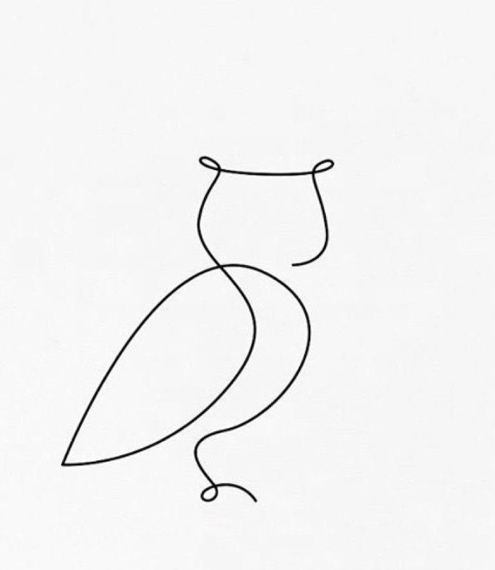 Рисунки одной линией легкие