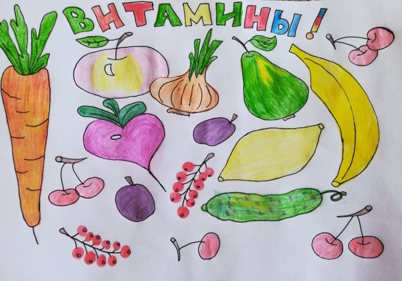 Рисунок по здоровому питанию