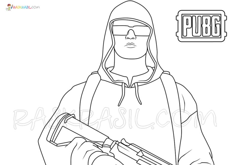 PUBG раскраска