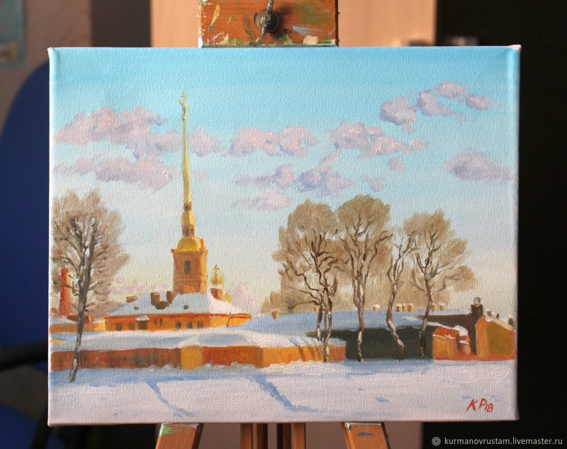 Петропавловский собор акварелью